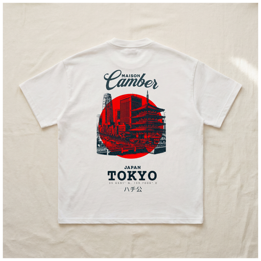 Tokyo Tee | Japanese Rising w/ Hachikō
